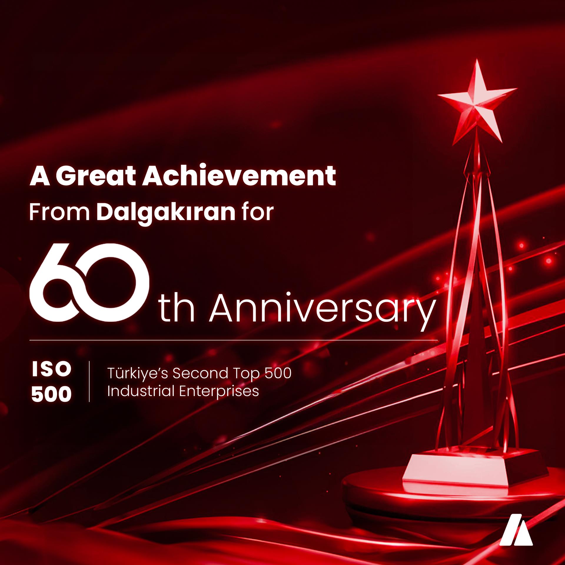 A Great Achievement from Dalgakıran for 60th Anniversary